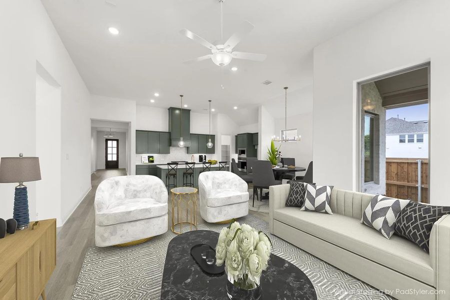 The Huntley B Family Room