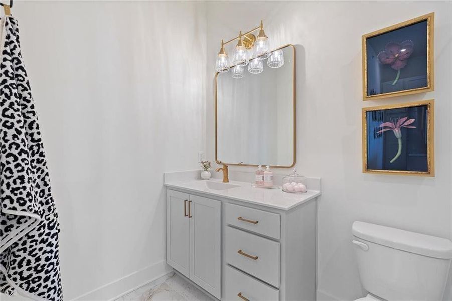 Furnished interior view inside a new home in , Atlanta (Image 10).