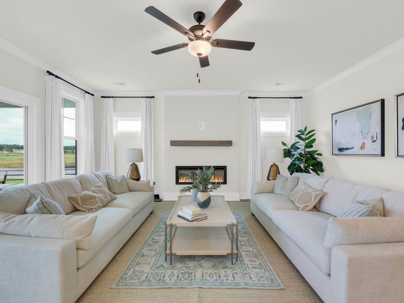 Representative furnished interior of a home built from the Courtland II by Great Southern Homes in Westwood Reserve, Conway (Image 17).