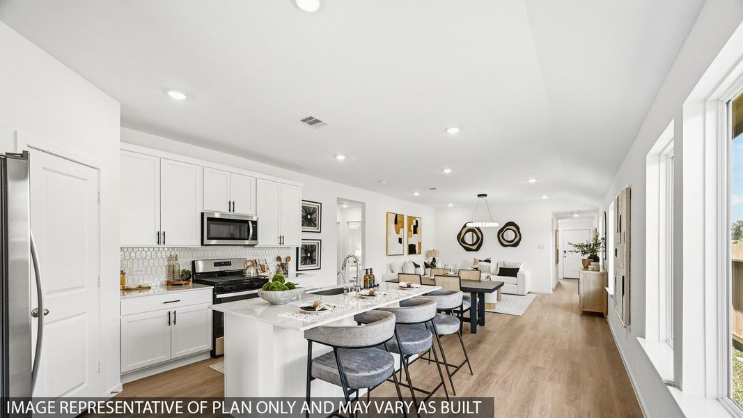 Furnished interior view inside a new home in , Crosby (Image 13).