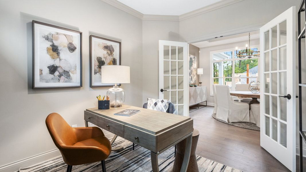 Representative furnished interior of a home built from the Portico by Epcon Communities in The Villas at Pinewood, Asheboro (Image 12). Representative furnished interior of a home built from the Portico by Epcon Communities in The Villas at Pinewood, Asheboro (Image 12).