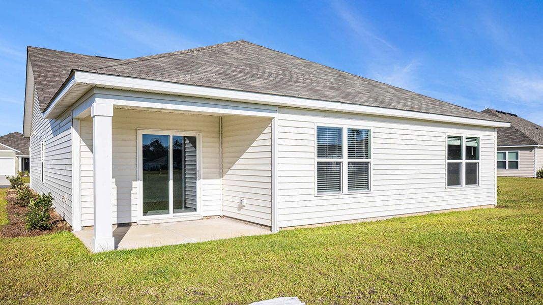 Exterior details and patio area of a home in Dove Crossing, Conway (Image 3).