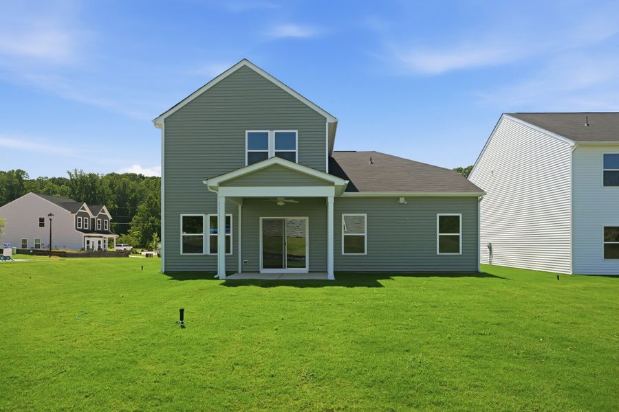 Exterior details and patio area of a home in Piper Creek, Newton (Image 3).