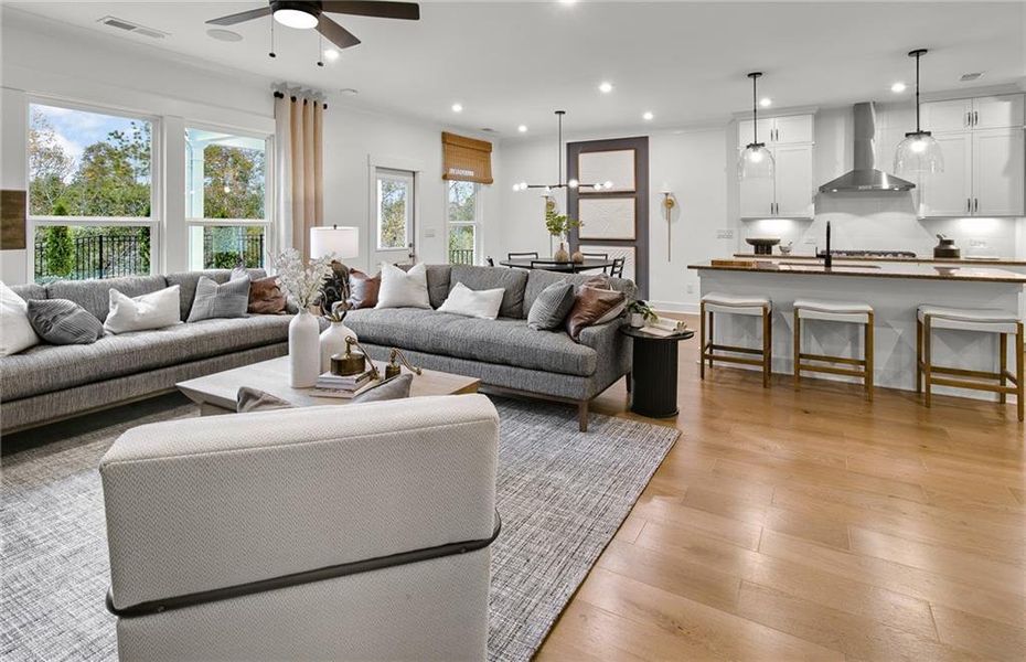 Furnished interior view inside a new home in Rose Creek, Cumming (Image 9).