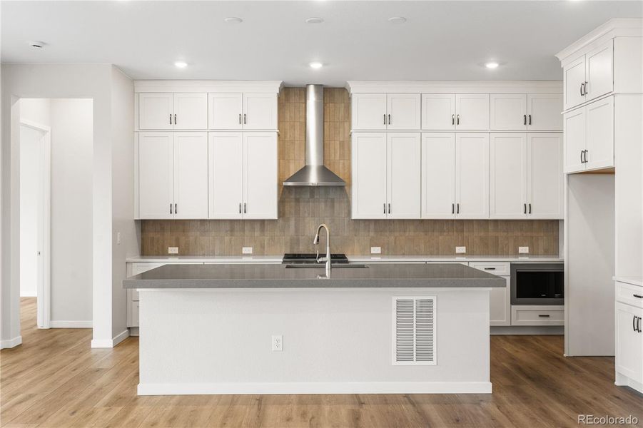 Furnished interior view inside a new home in Horizon at Solstice, Littleton (Image 13).