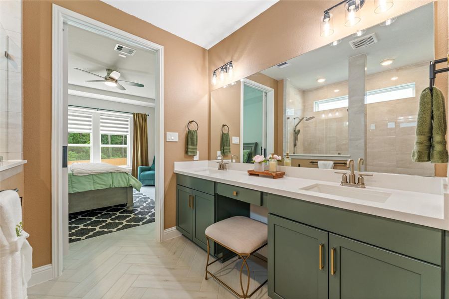 Furnished interior view inside a new home in Timber Hollow, Magnolia (Image 27).