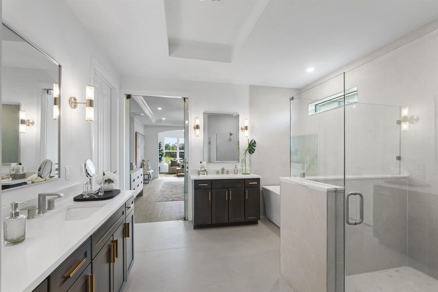 Furnished interior view inside a new home in , Jupiter (Image 9).