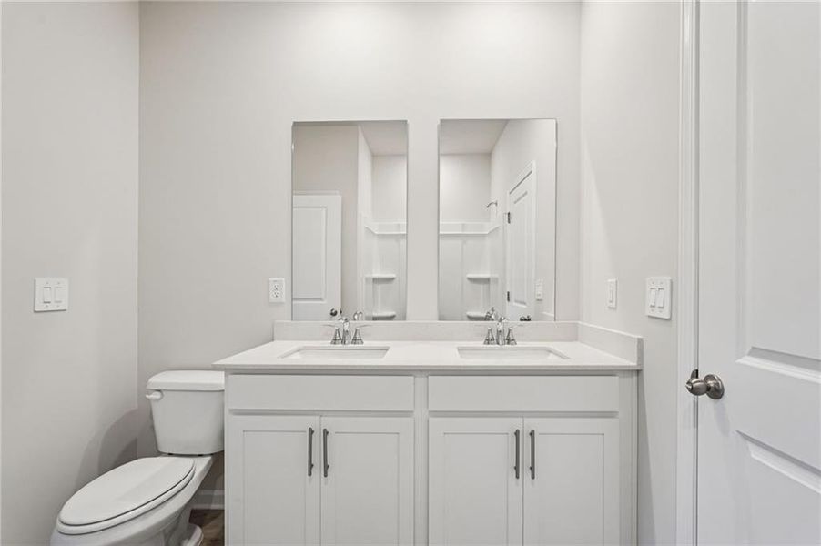 Furnished interior view inside a new home in Westmont Preserve, Powder Springs (Image 20). Furnished interior view inside a new home in Westmont Preserve, Powder Springs (Image 20).