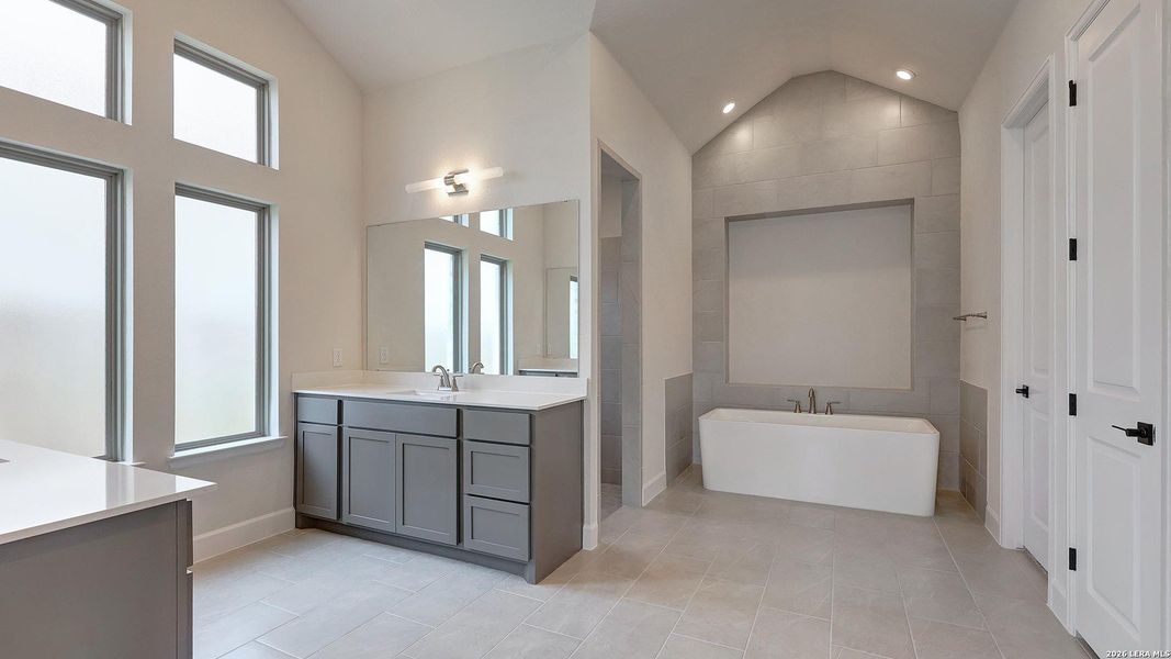 Furnished interior view inside a new home in Alsatian Oaks, Castroville (Image 8).
