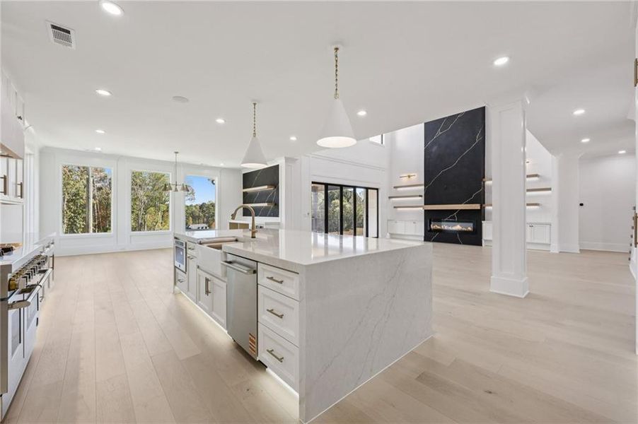 Furnished interior view inside a new home in , Buford (Image 10).