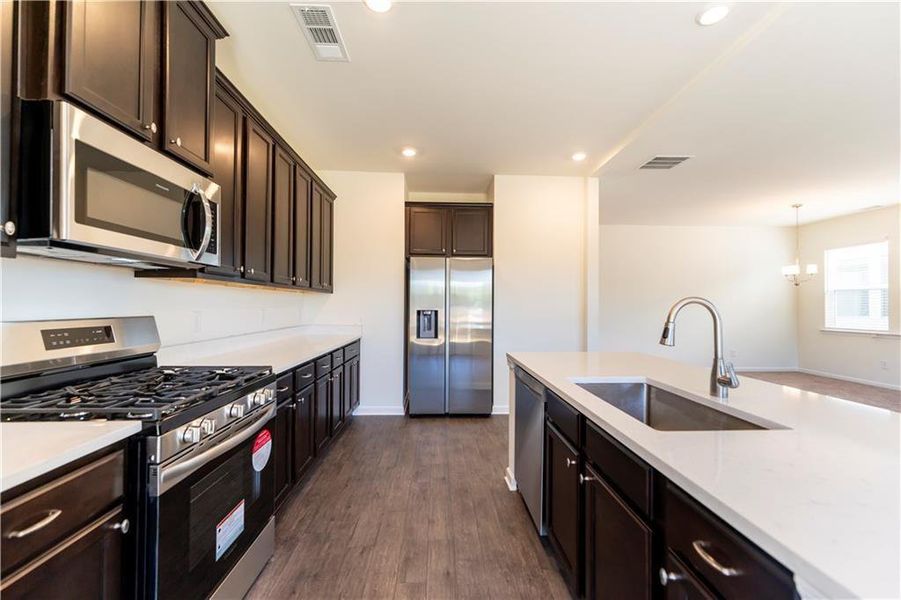 Furnished interior view inside a new home in , Dawsonville (Image 7).