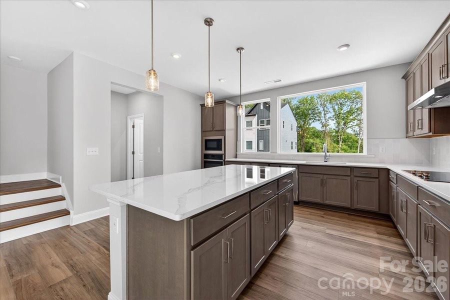 Gourmet kitchen with electric cooktop