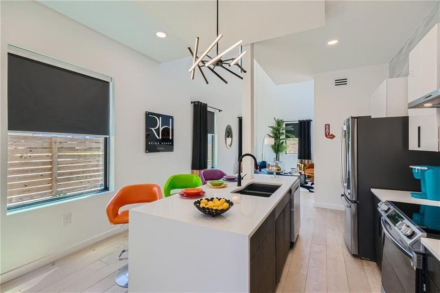 Furnished interior view inside a new home in , Atlanta (Image 13).