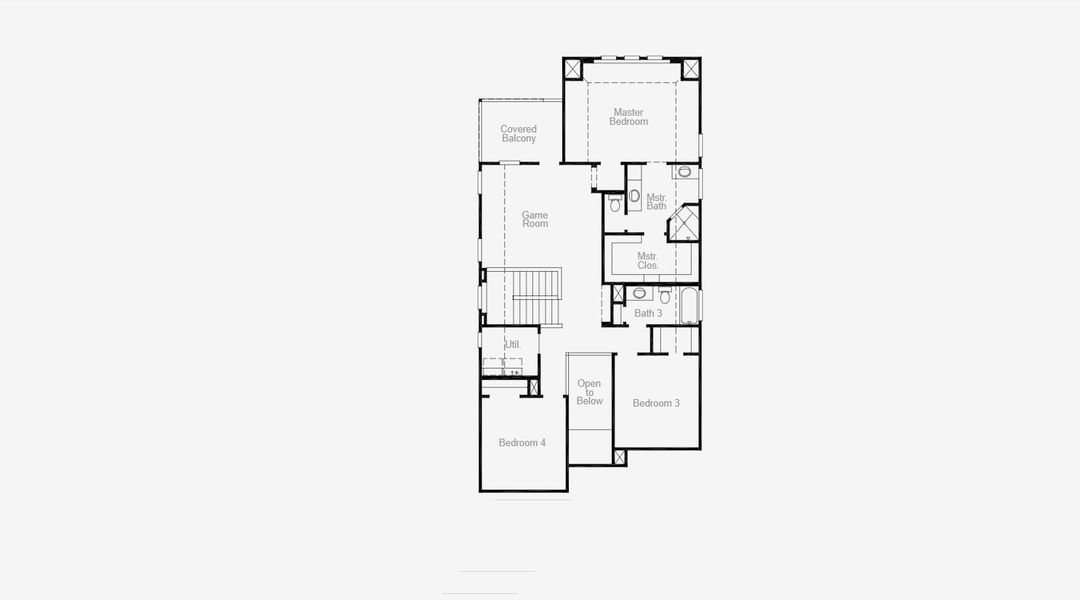2D floor plan layout for the Hudson by Coventry Homes in Mustang Lakes 40', Weston, TX (Image 4). 2D floor plan layout for the Hudson by Coventry Homes in Mustang Lakes 40', Weston, TX (Image 4).