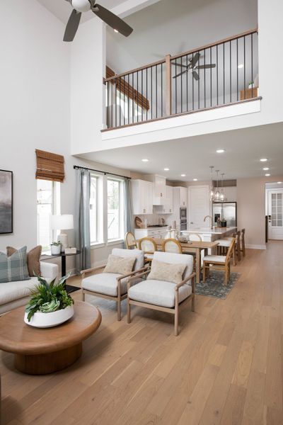Representative furnished interior of a home built from the Sage by Tri Pointe Homes in The Retreat at Harvest, Argyle (Image 8).