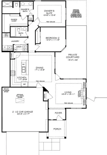 2D floor plan layout for the Palazzo by Epcon Communities in The Courtyards at Lupton Village, Fort Lupton, CO (Image 3). 2D floor plan layout for the Palazzo by Epcon Communities in The Courtyards at Lupton Village, Fort Lupton, CO (Image 3).
