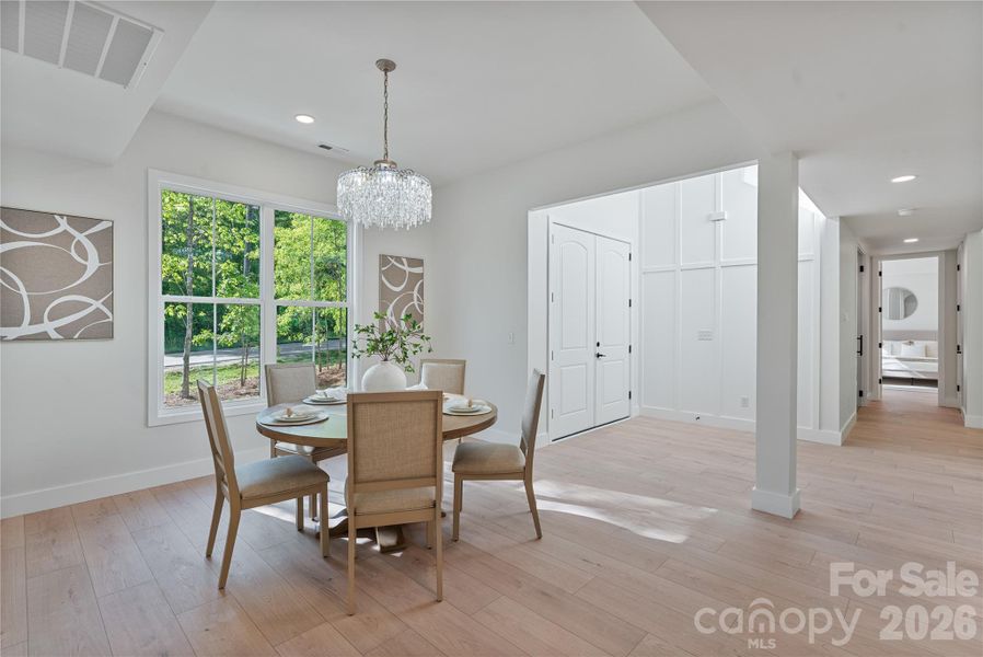 Furnished interior view inside a new home in , Clover (Image 10).