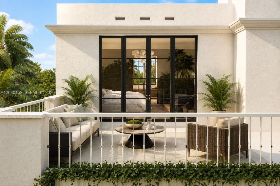 Exterior details and patio area of a home in , Miami Shores (Image 3). Exterior details and patio area of a home in , Miami Shores (Image 3).