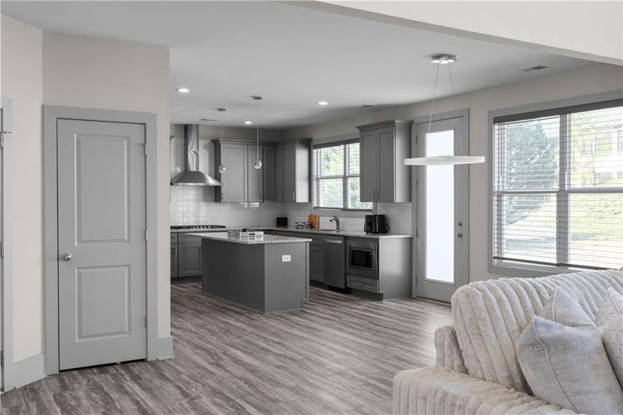 Furnished interior view inside a new home in , Lithonia (Image 27).