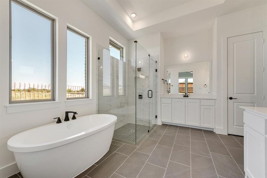 Furnished interior view inside a new home in The Homestead - 62', Rockwall (Image 14).