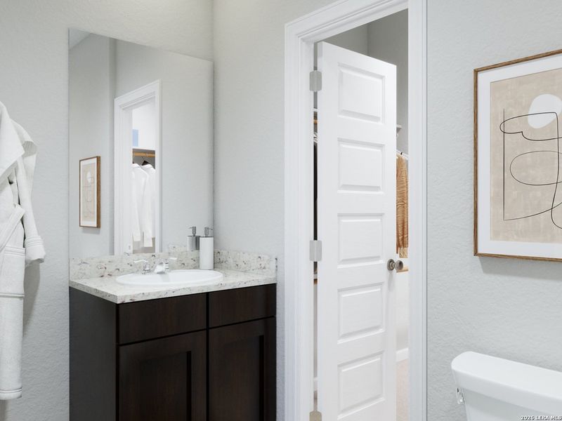 Furnished interior view inside a new home in Melissa Ranch, San Antonio (Image 18).