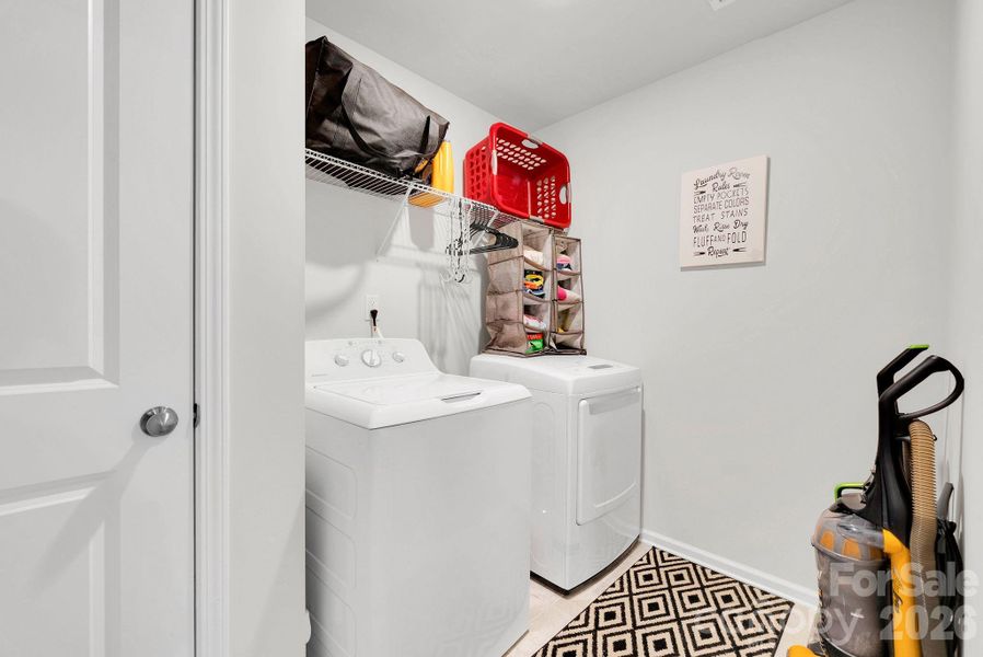 Furnished interior view inside a new home in Falls Cove at Lake Norman, Troutman (Image 31).
