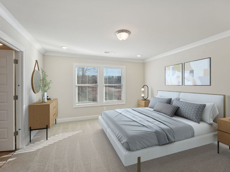 Furnished interior view inside a new home in Hemingway - Highland Series, Cumming (Image 7).