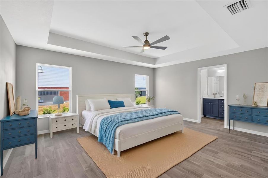 Furnished interior view inside a new home in , The Villages (Image 9). Furnished interior view inside a new home in , The Villages (Image 9).