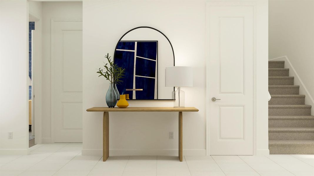 Furnished interior view inside a new home in , The Acreage (Image 21).