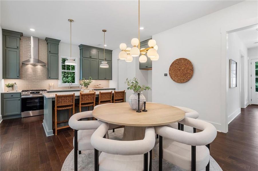 Furnished interior view inside a new home in , Atlanta (Image 8). Furnished interior view inside a new home in , Atlanta (Image 8).