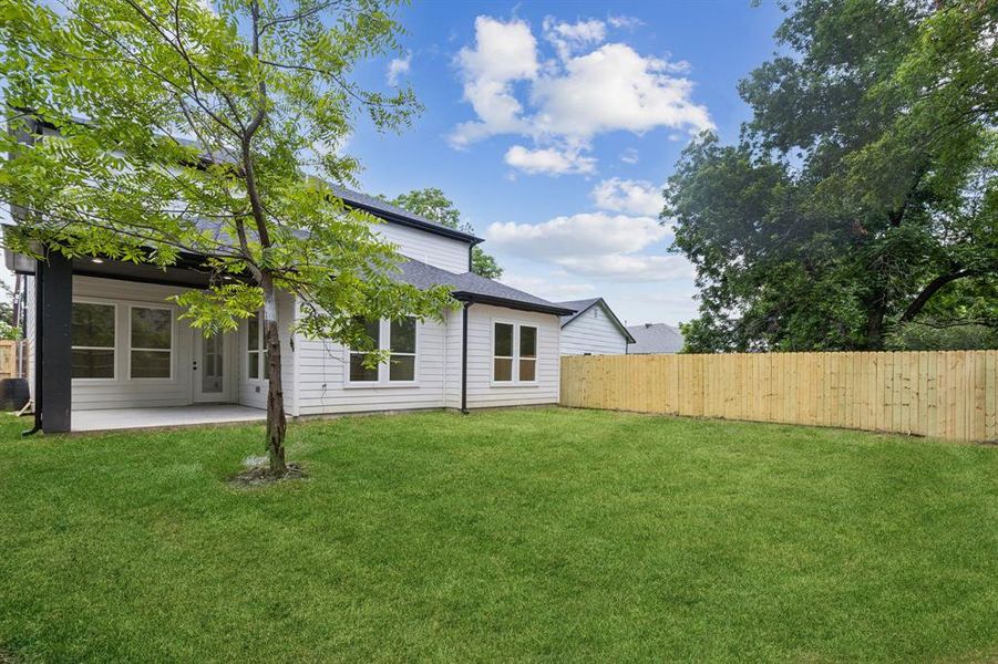 View of yard with a patio area