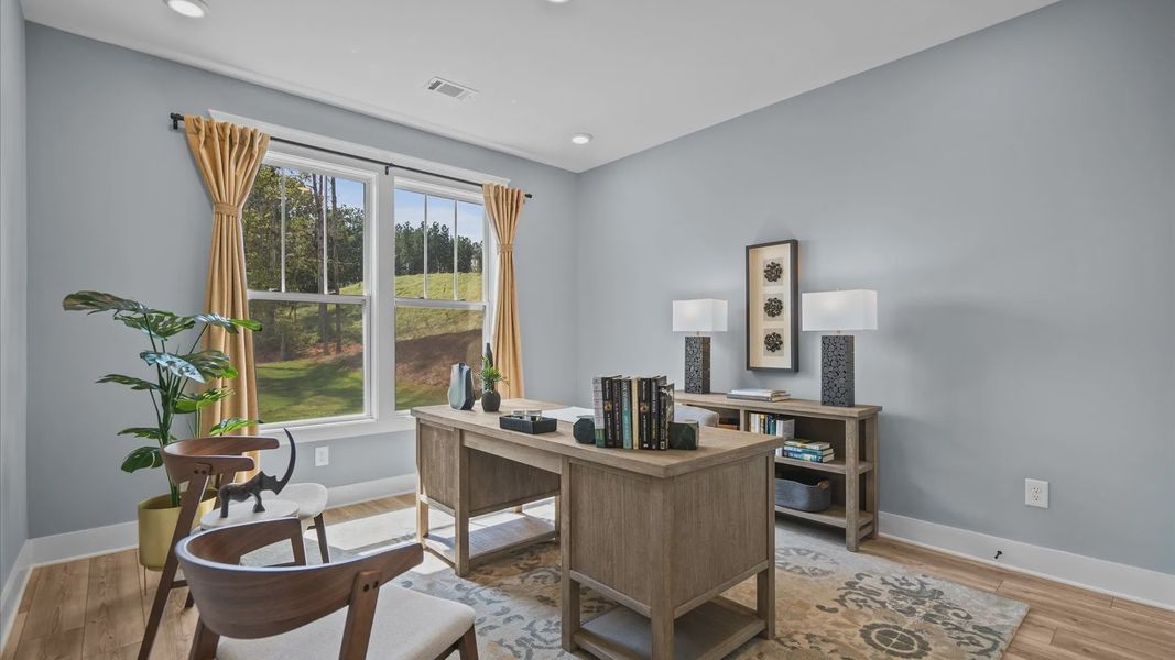 Furnished interior view inside a new home in Kayfield at Midway, Anderson (Image 21).