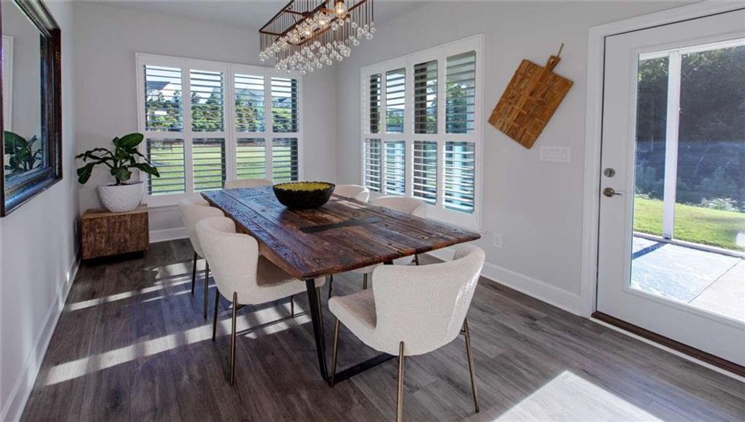 Furnished interior view inside a new home in , Hoschton (Image 17).