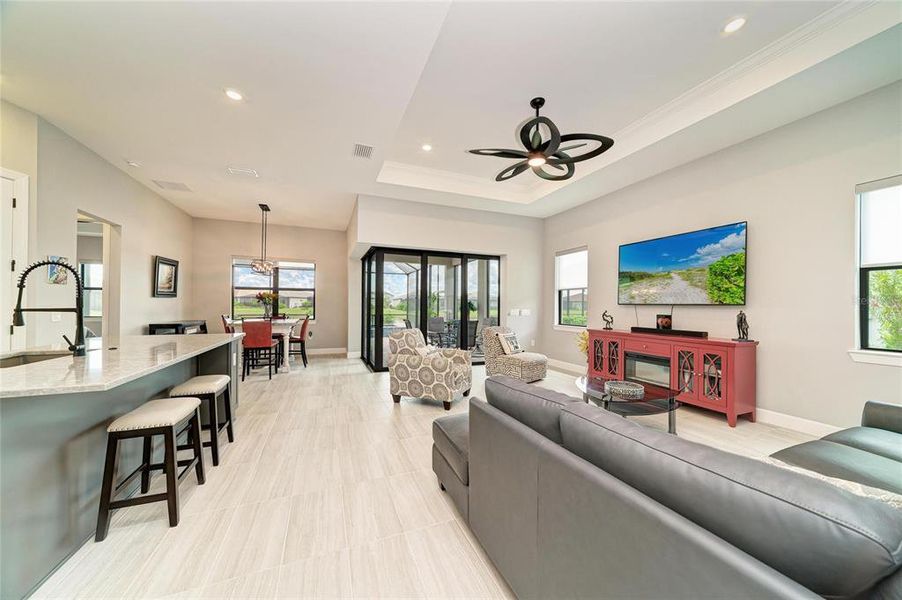 Furnished interior view inside a new home in , Nokomis (Image 12).