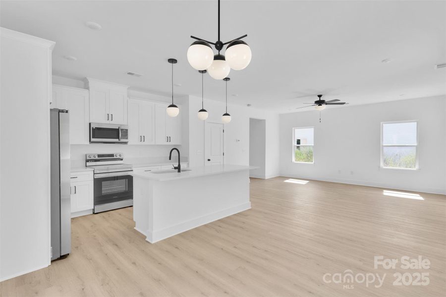 Furnished interior view inside a new home in , Charlotte (Image 8).