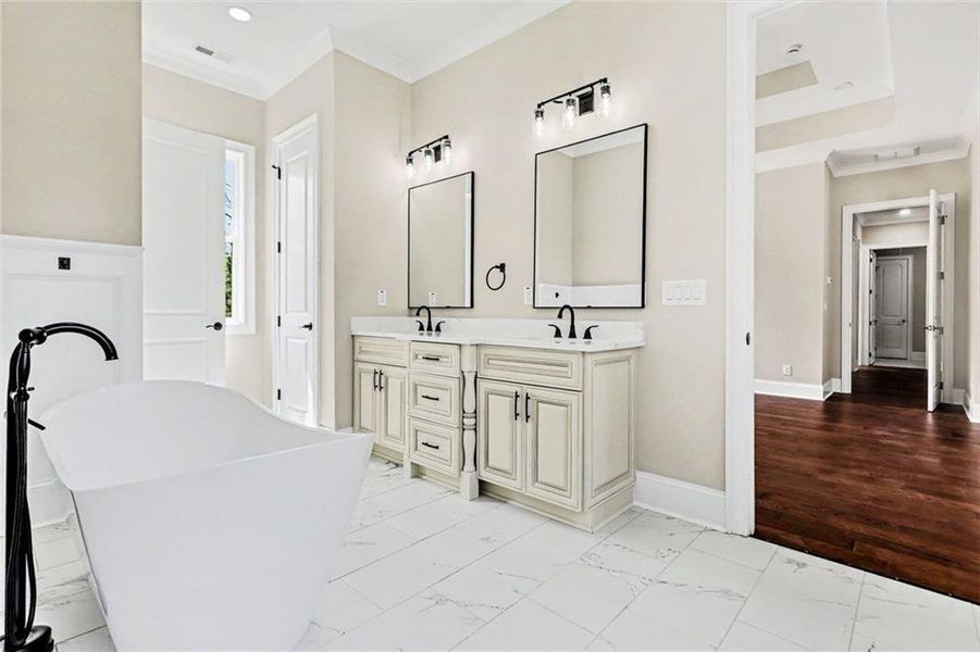 Furnished interior view inside a new home in , Atlanta (Image 11).