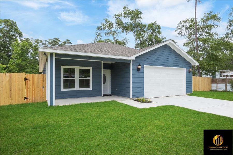 Front exterior of a new home in , Splendora, TX, highlighting curb appeal (Image 2). Front exterior of a new home in , Splendora, TX, highlighting curb appeal (Image 2).