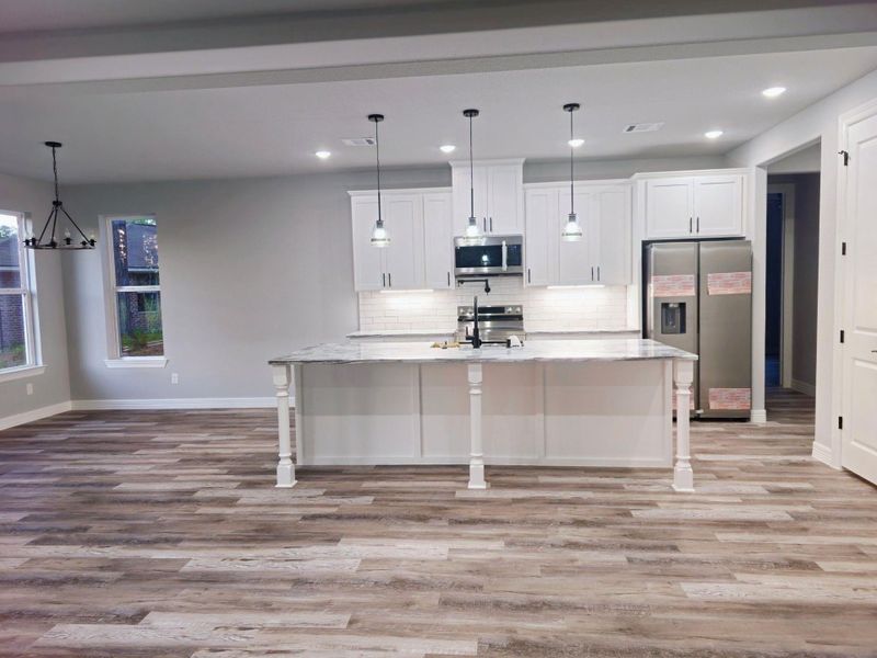 Open-concept, great for entertaining.