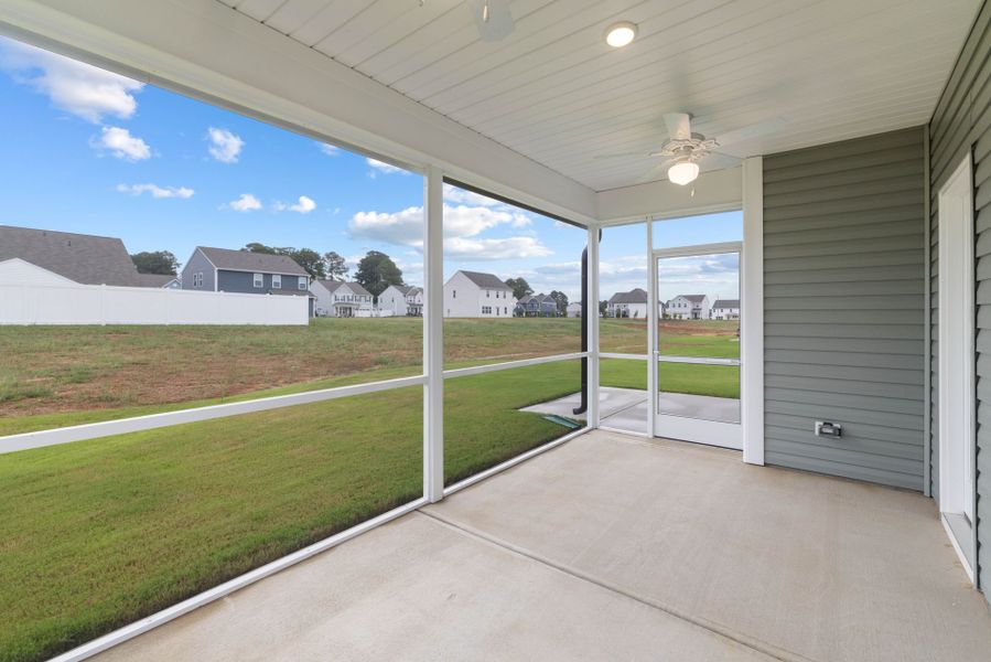 Exterior details and patio area of a home in Benson Village, Benson (Image 3).