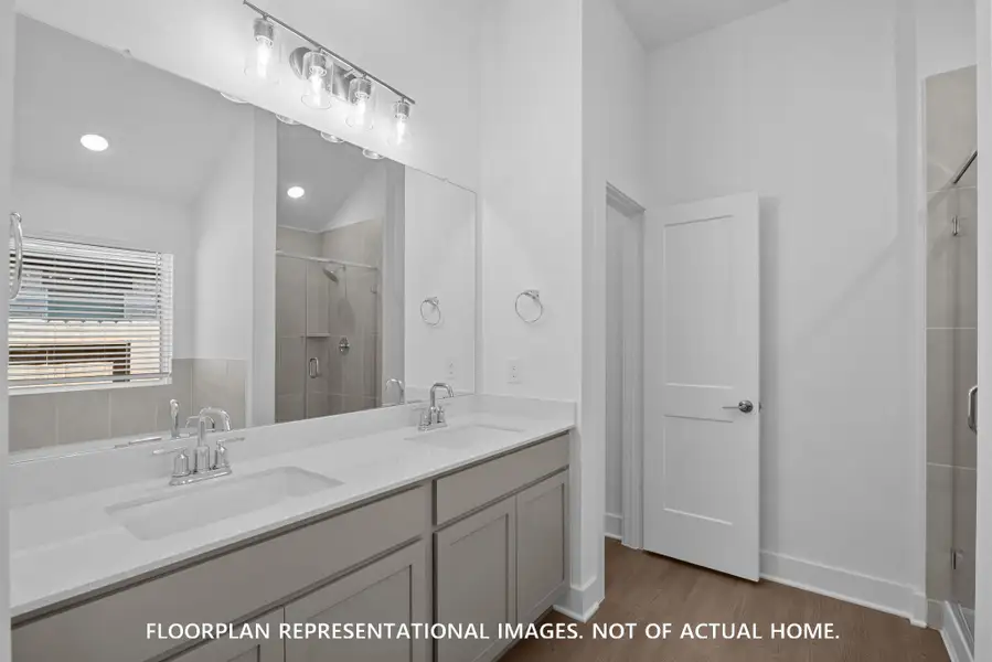 Furnished interior view inside a new home in Lone Star Landing, Montgomery (Image 11).