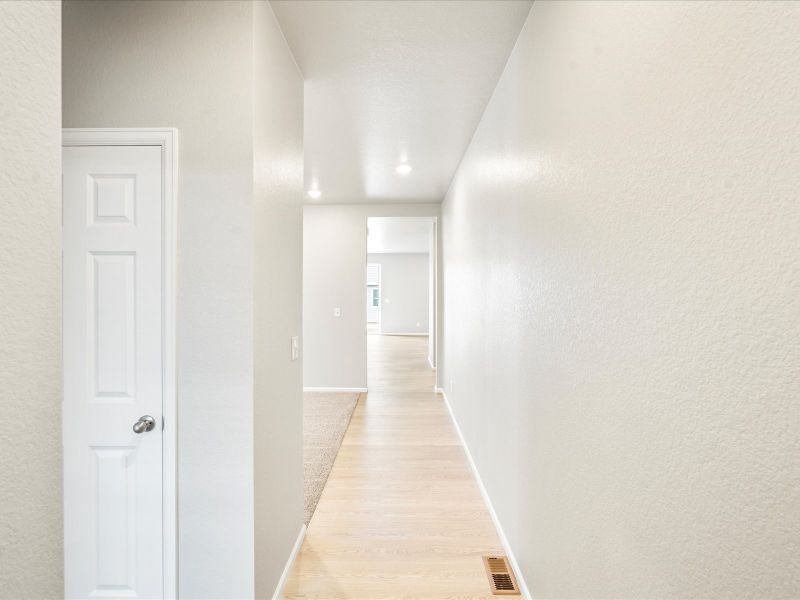 The Snowberry floorplan interior image taken at a Meritage Homes community in Brighton, CO.