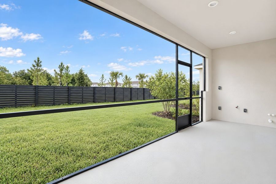 Exterior details and patio area of a home in Firethorn, Parrish (Image 3).