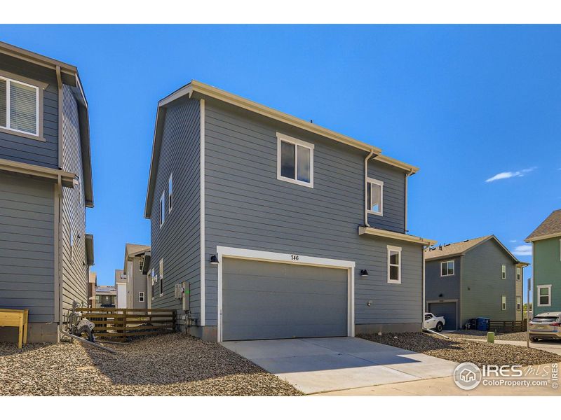 2 car attached garage