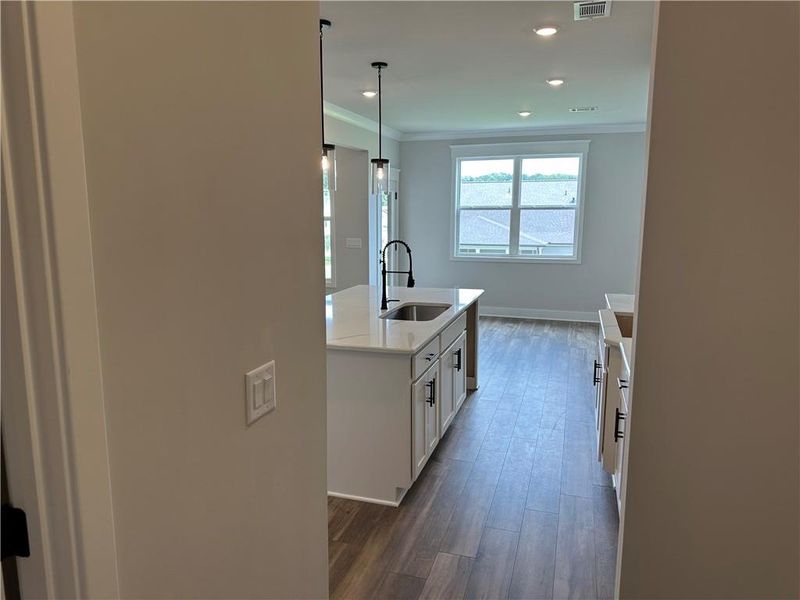 Furnished interior view inside a new home in Rosewood Lake Estates, Hoschton (Image 15).
