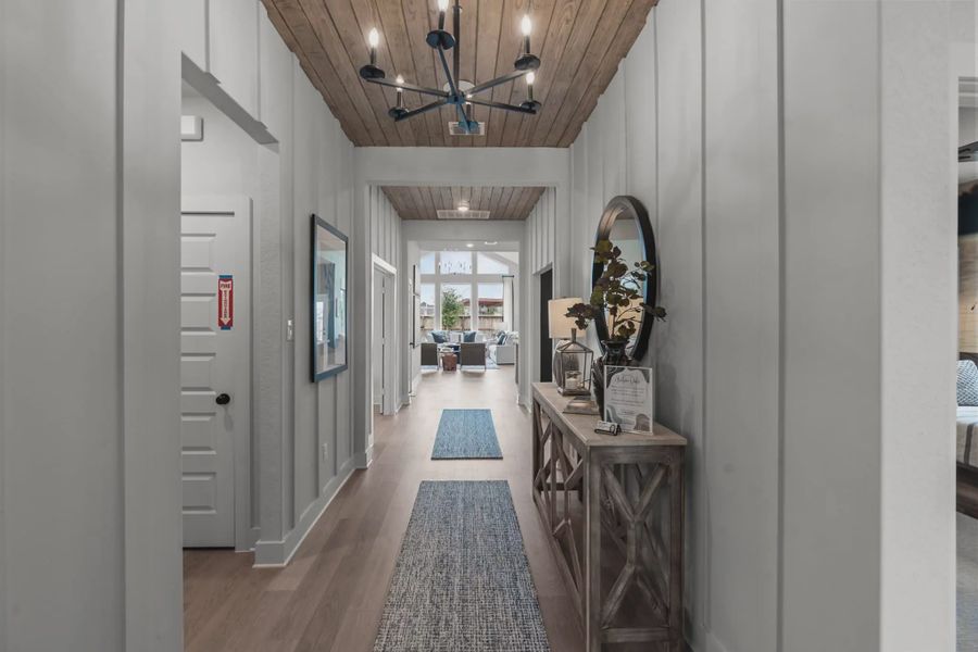 Representative furnished interior of a home built from the Morgan by Chesmar Homes in Esperanza 50's, Boerne (Image 11).