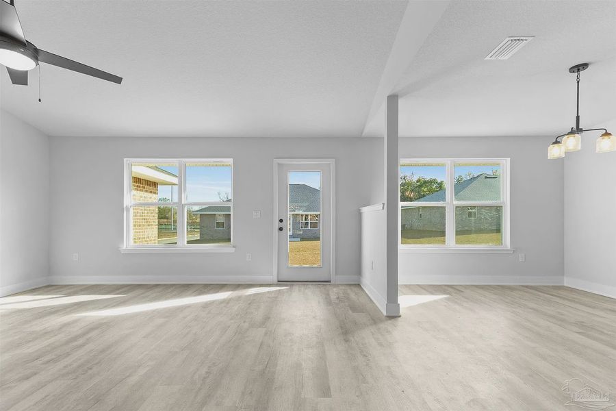 Spacious, unfurnished interior of a new home in Pecan Valley, Cantonment (Image 10). Spacious, unfurnished interior of a new home in Pecan Valley, Cantonment (Image 10).