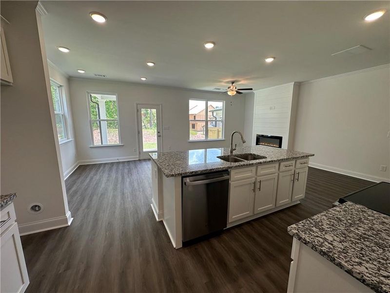Furnished interior view inside a new home in Mulberry Summit, Flowery Branch (Image 5).