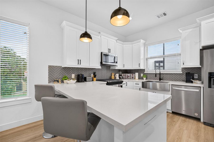 Furnished interior view inside a new home in , Houston (Image 21).