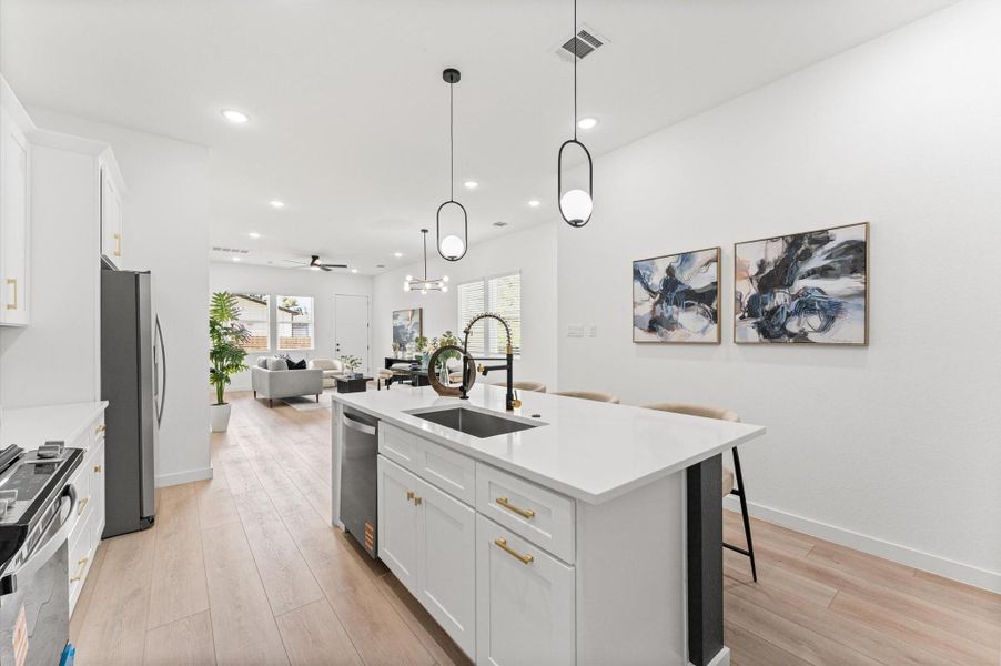 Furnished interior view inside a new home in , Houston (Image 7).