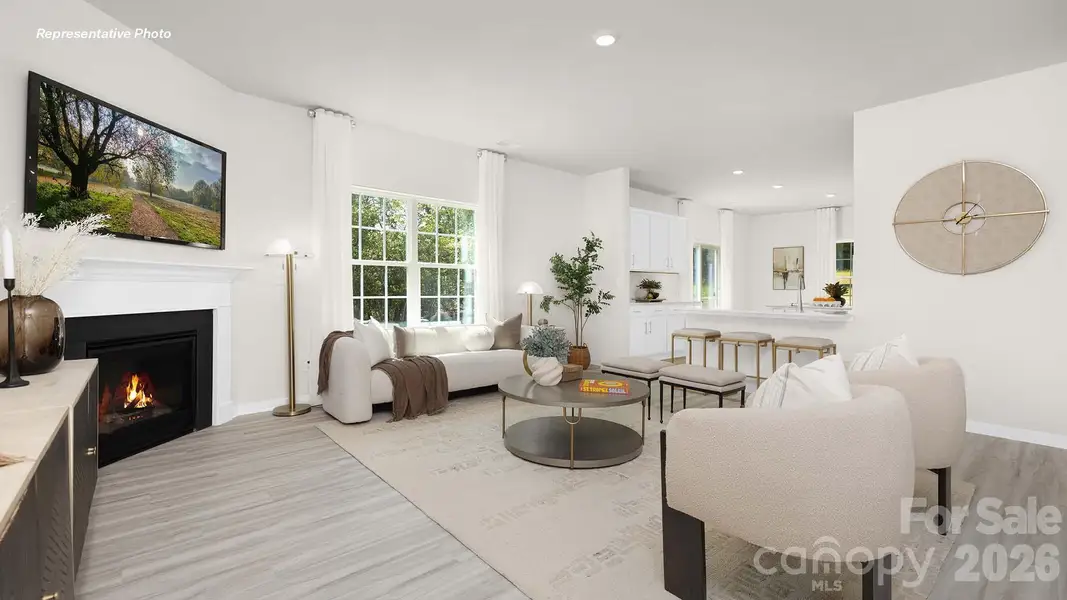 Furnished interior view inside a new home in Secrest Commons, Monroe (Image 24).